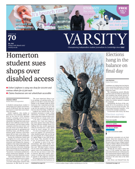 Homerton Student Sues Shops Over Disabled Access