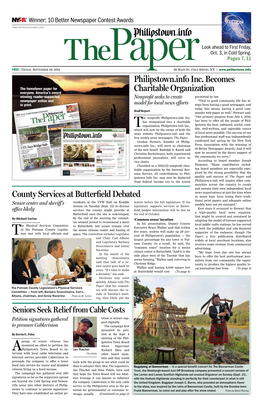 Philipstown.Info Inc. Becomes Charitable Organization County