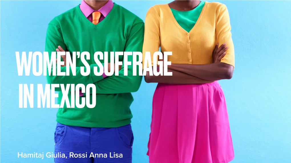 Women's Suffrage Mexico