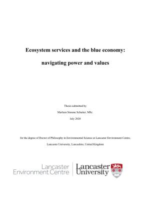 Ecosystem Services and the Blue Economy