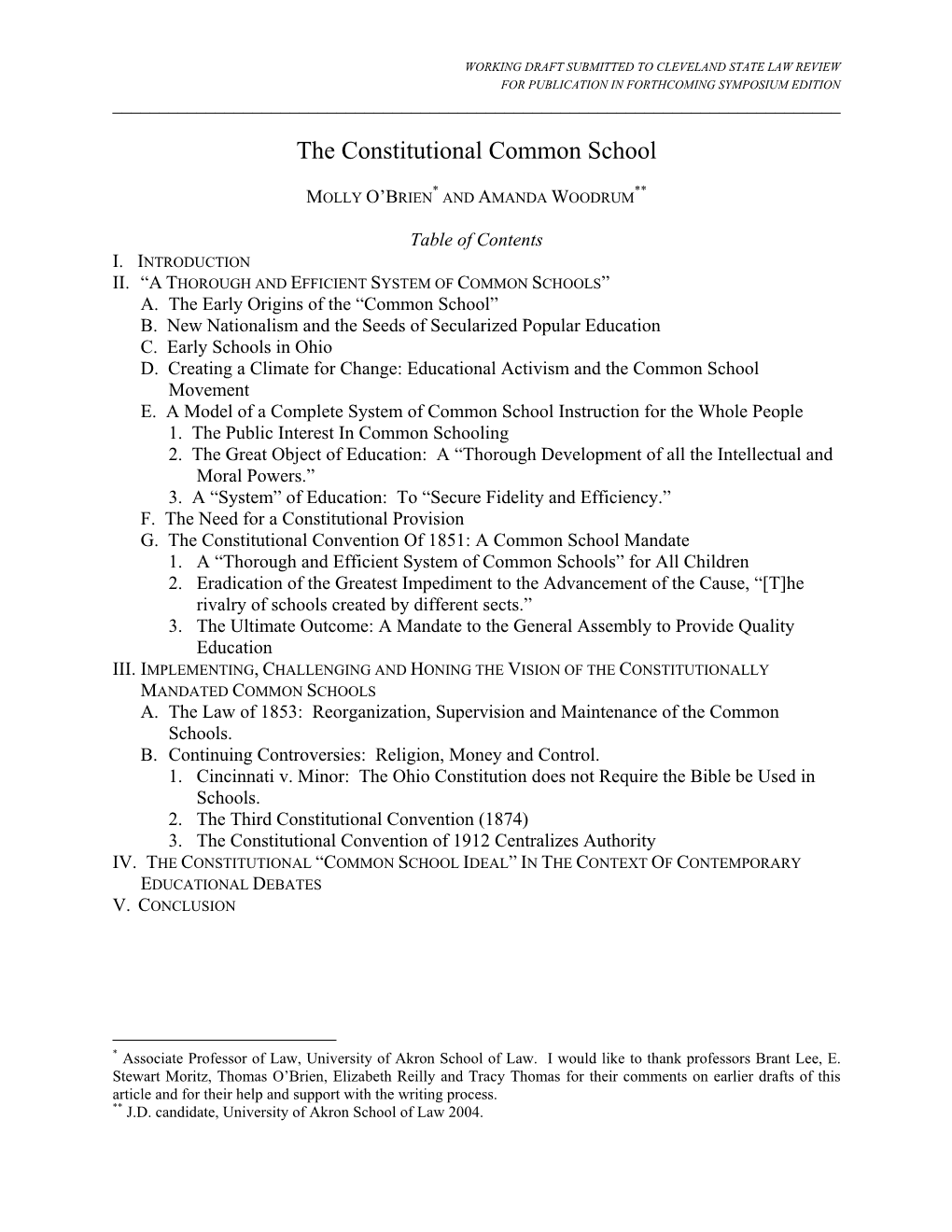 The Constitutional Common School