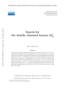 Search for the Doubly Charmed Baryon Omegacc+