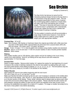 Sea Urchin Design by Susanna IC