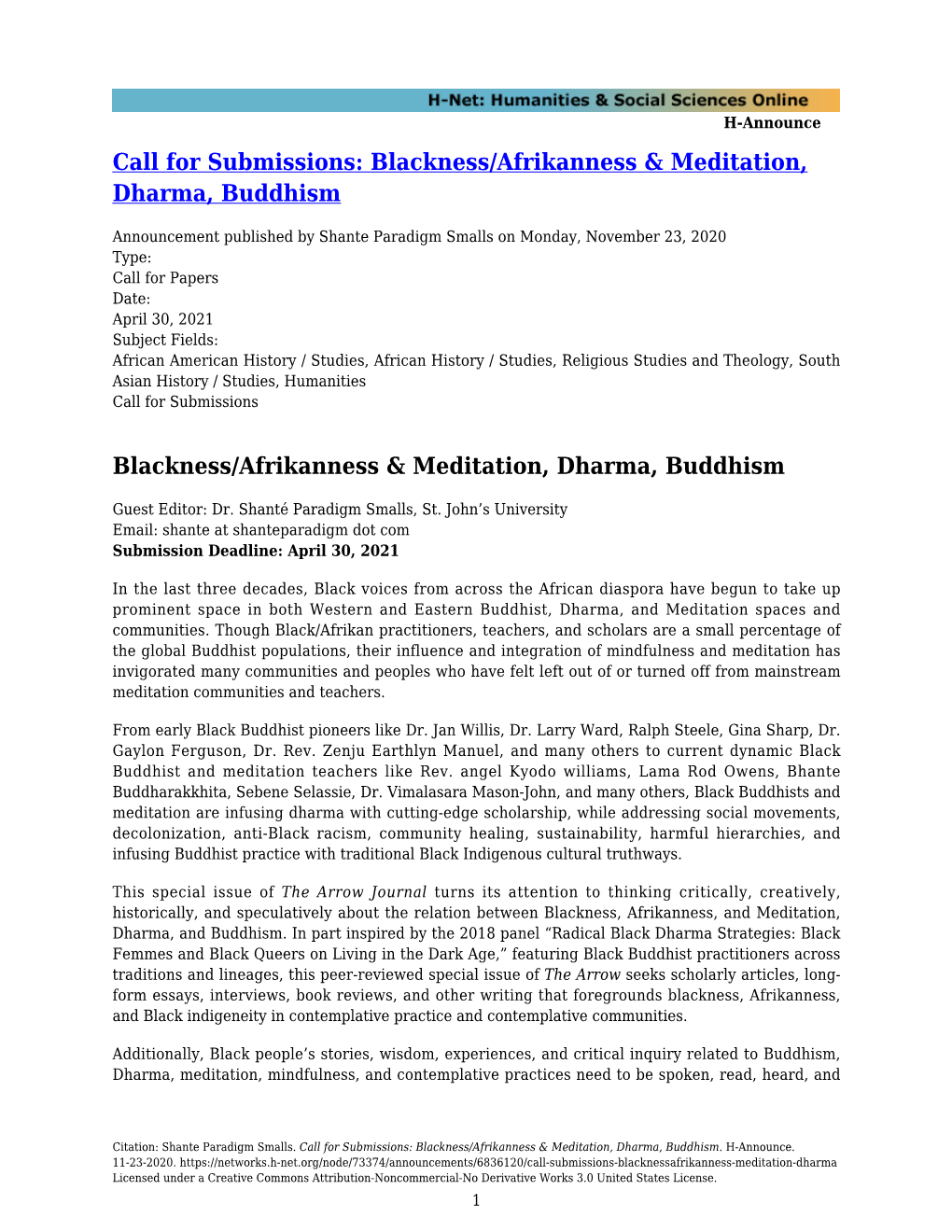 Blackness/Afrikanness & Meditation, Dharma, Buddhism