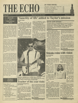 The Echo: March 17, 1995