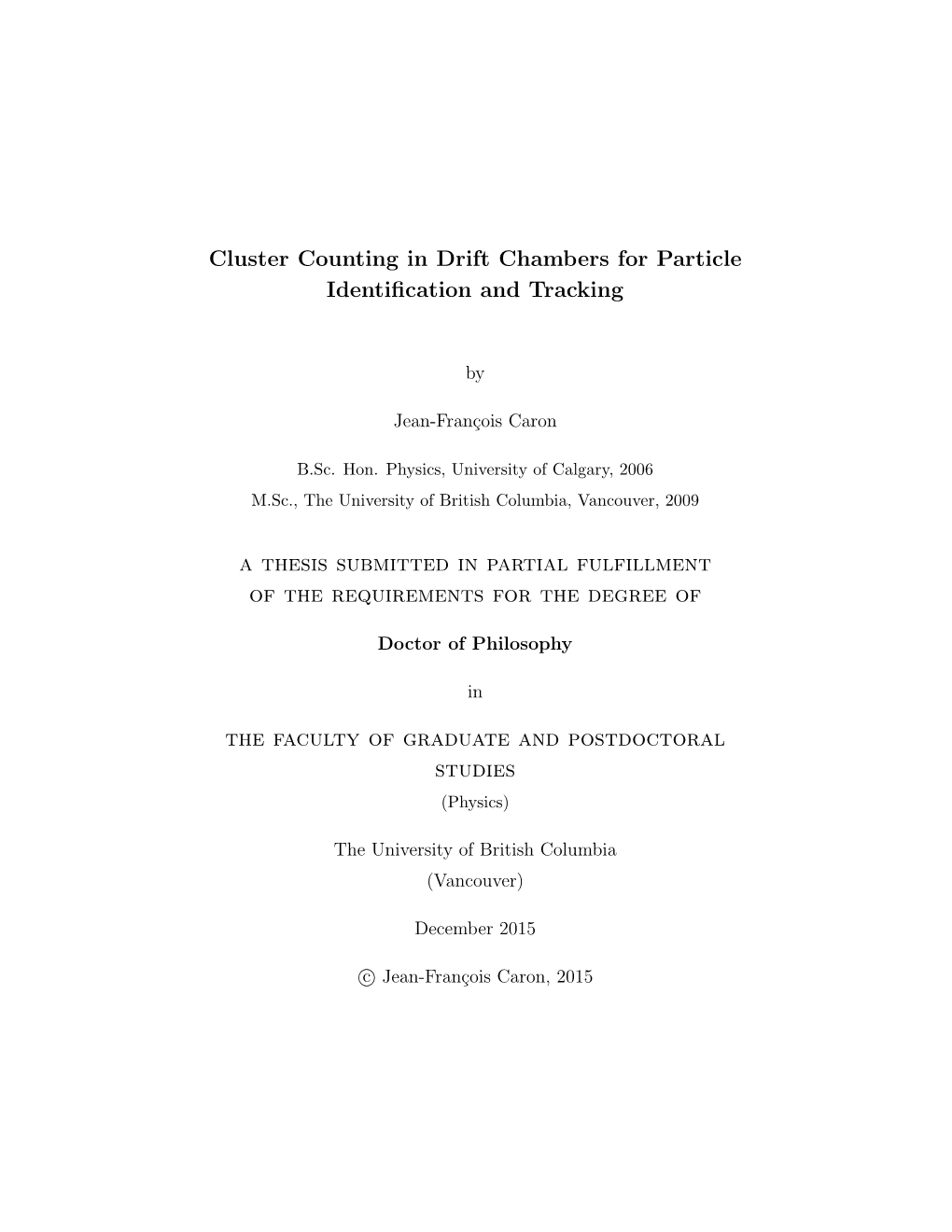 Cluster Counting in Drift Chambers for Particle Identification