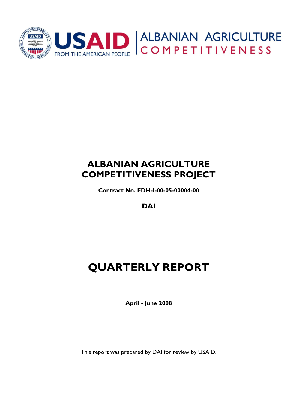 Albanian Agriculture Competitiveness Project