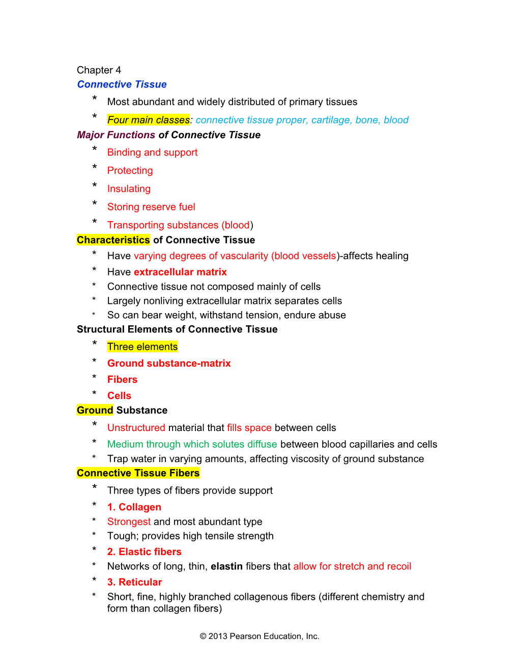 Most Abundant and Widely Distributed of Primary Tissues