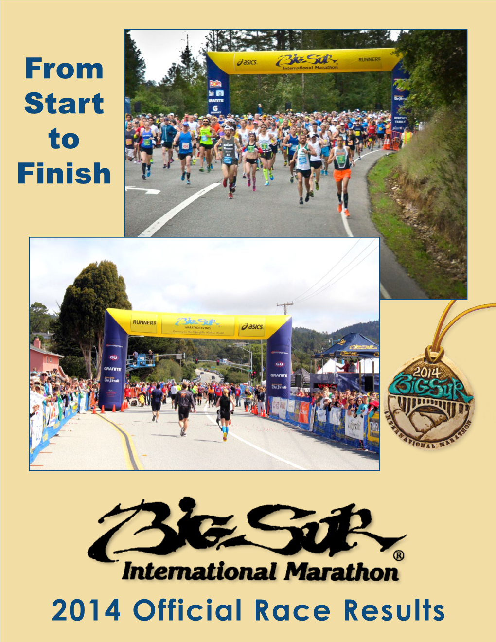 2014 Official Race Results from Start to Finish