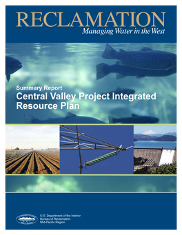 Central Valley Project Integrated Resource Plan