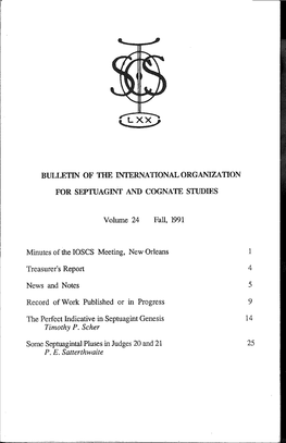 Bulletin of the International Organization for Septuagint and Cognate Studies (18, 1985), 16-38, P