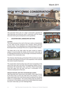 High Wycombe Conservation Area Appraisal Railway