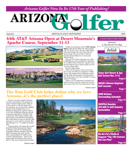 The Rim Golf Club Helps Define Why We Love Arizona...It's the Perfec