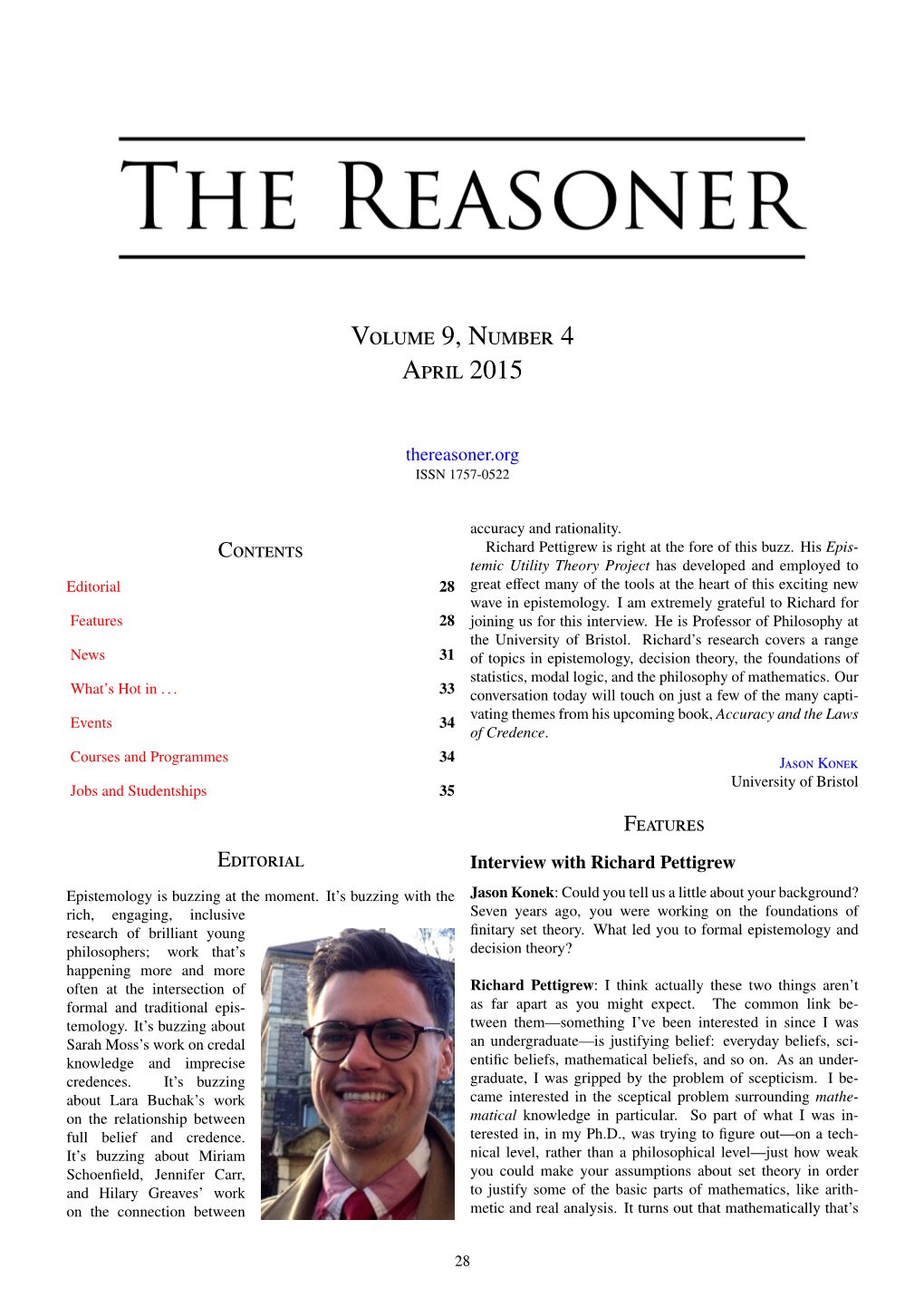 Volume 9, Number 4 April 2015