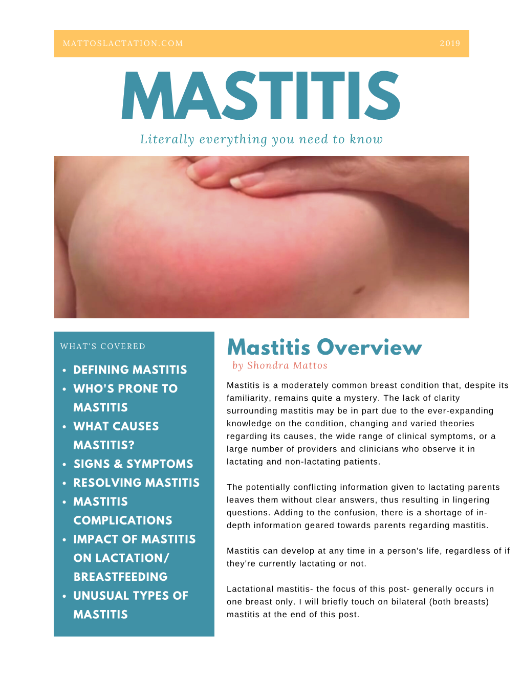 MASTITIS Literally Everything You Need to Know