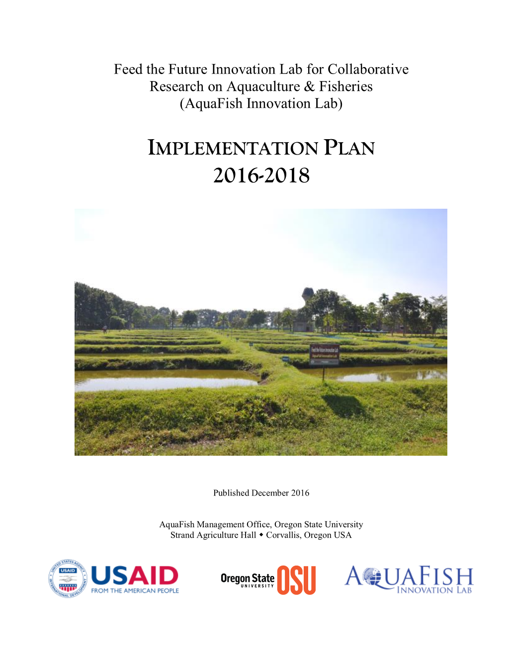 2018 Implementation Plan