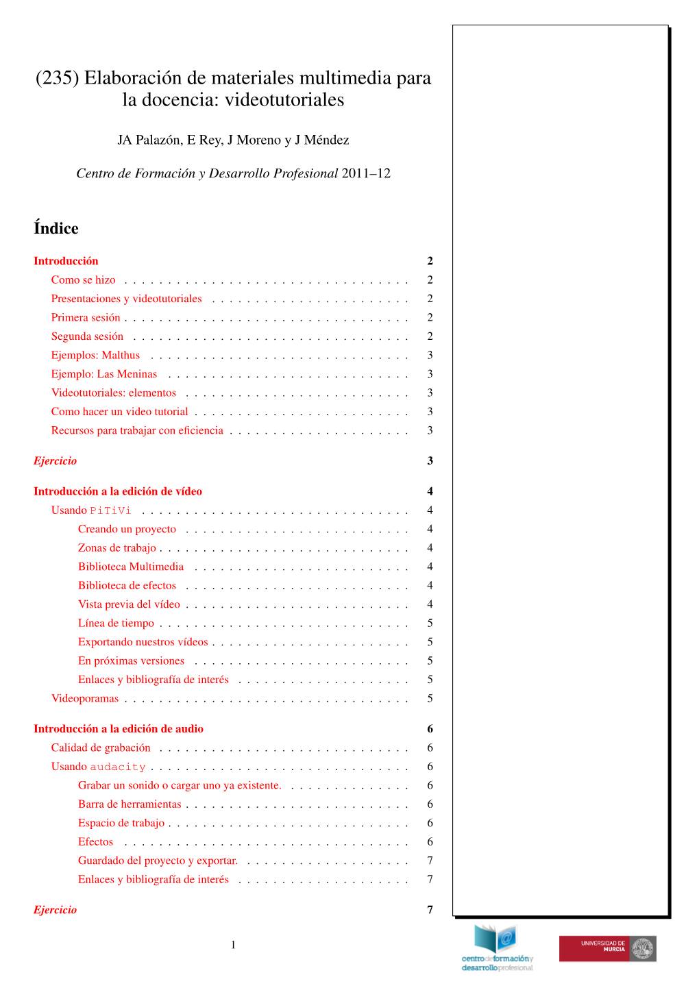 (235) Elaboración De Materiales Multimedia Para La Docencia: Videotutoriales