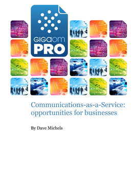 Communications-As-A-Service: Opportunities for Businesses