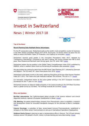 Invest in Switzerland