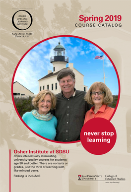 Osher Spring 2019 Course Catalog