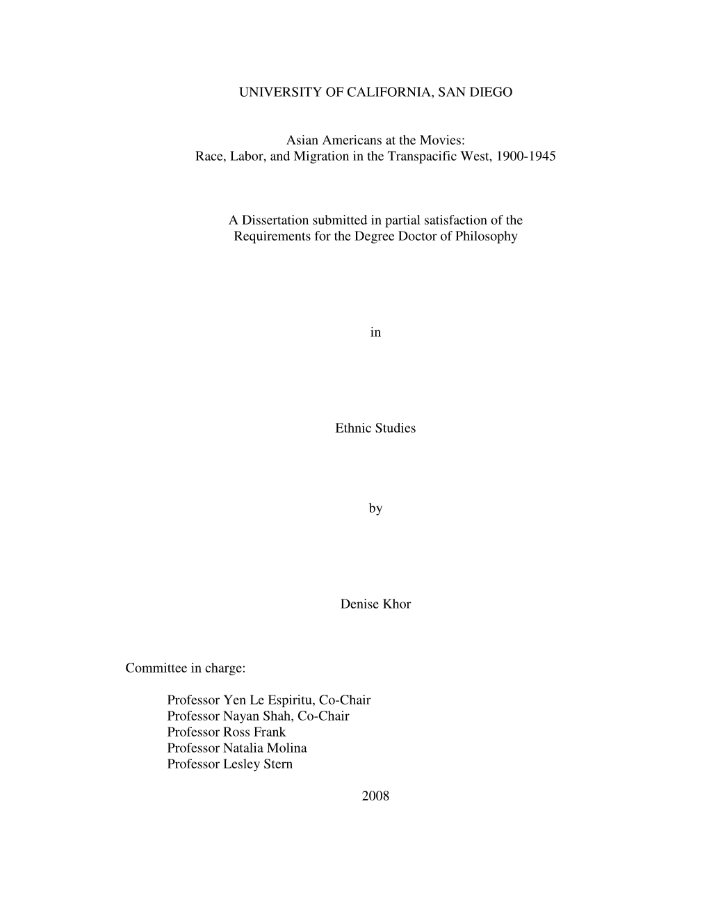 Race, Labor, and Migration in the Transpacific West, 1900-1945