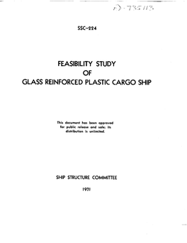 Feasibility Study of Glass Reinforced Plastic Cargo Ship