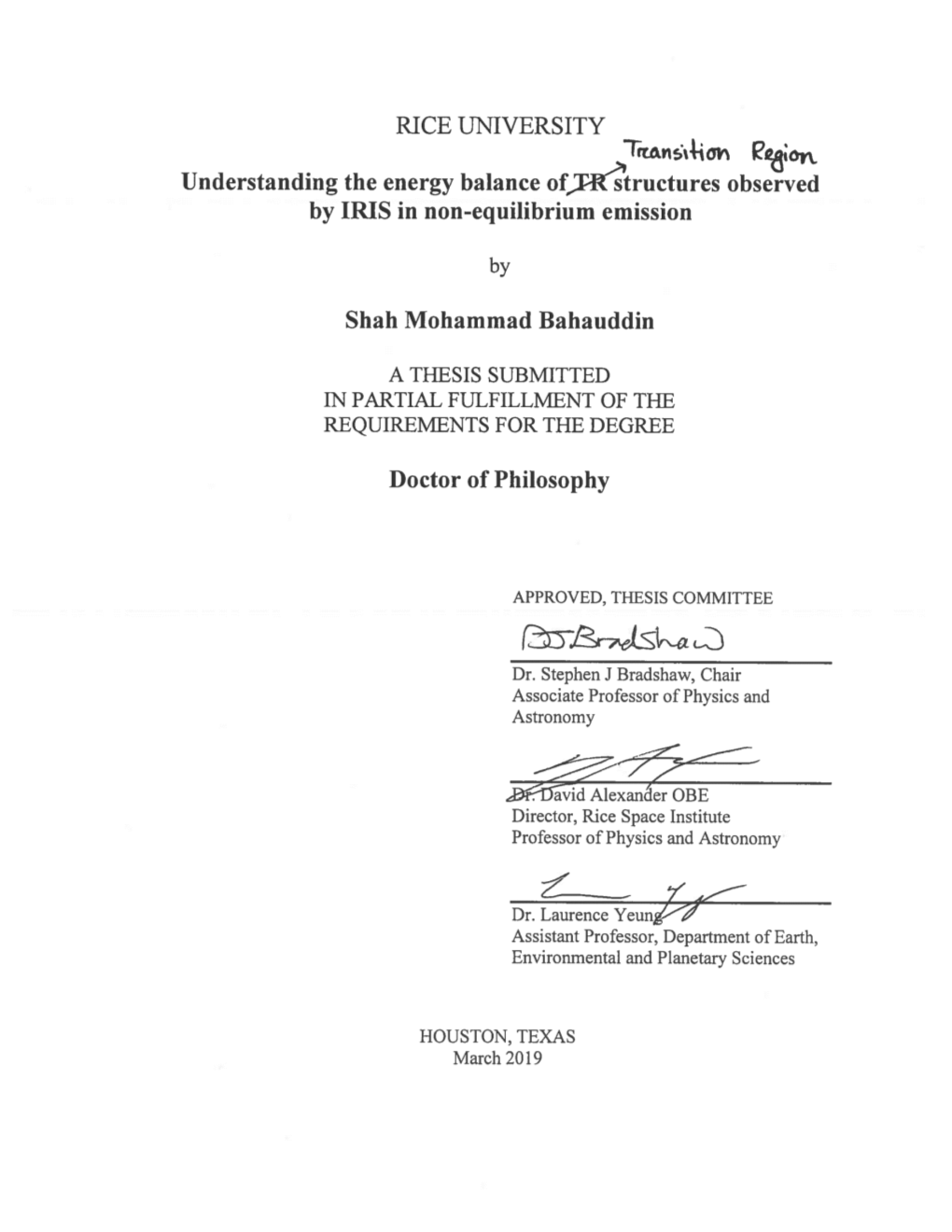 Understanding the Energy Balance of Transition Region Structures Observed by IRIS in Non-Equilibrium Emission