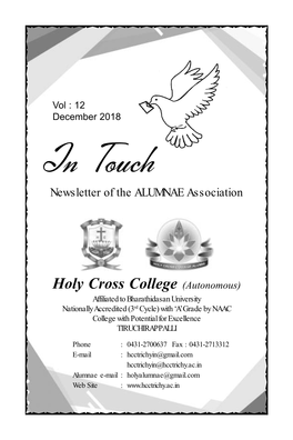 In Touch Newsletter of the ALUMNAE Association