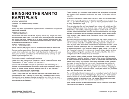Bringing the Rain to Kapiti Plain RELATED THEMES: LISTEN to the RAIN by Bill Martin, Jr