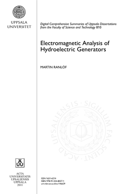 Electromagnetic Analysis of Hydroelectric Generators