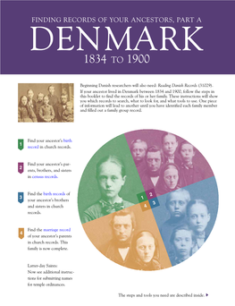 Denmark 1834 to 1900