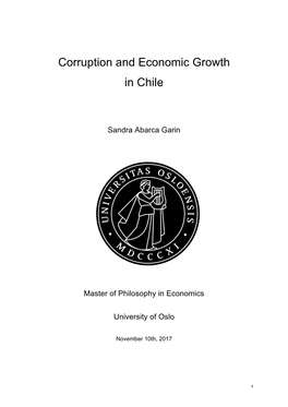 Corruption and Economic Growth in Chile