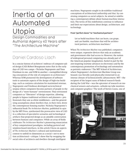 Inertia of an Automated Utopia