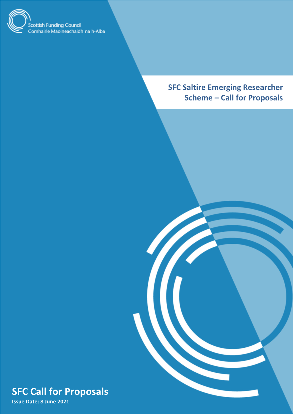 SFC Saltire Emerging Researcher Scheme – Call for Proposals