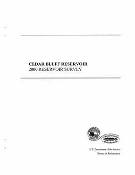 Cedar Bluff Reservoir 2000 Reservoir Survey
