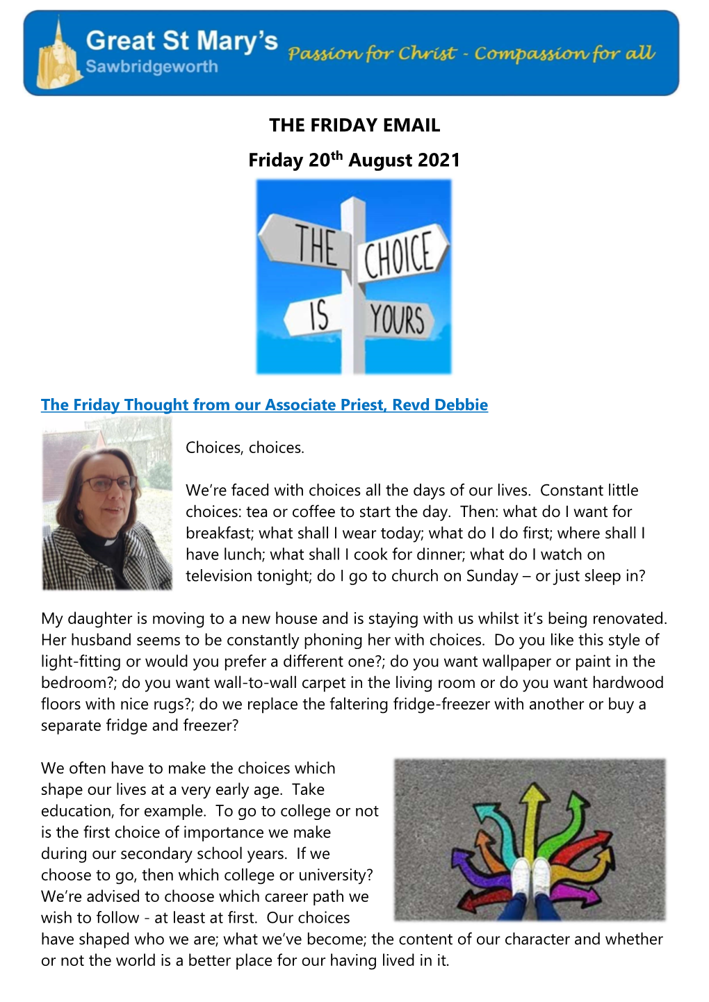 THE FRIDAY EMAIL Friday 20Th August 2021
