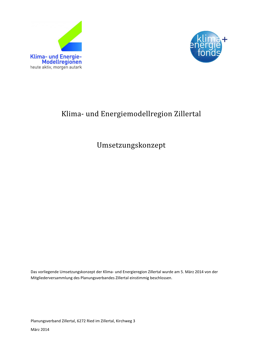 Umsetzungskonzept 2014.03.04 KEM Zillertal