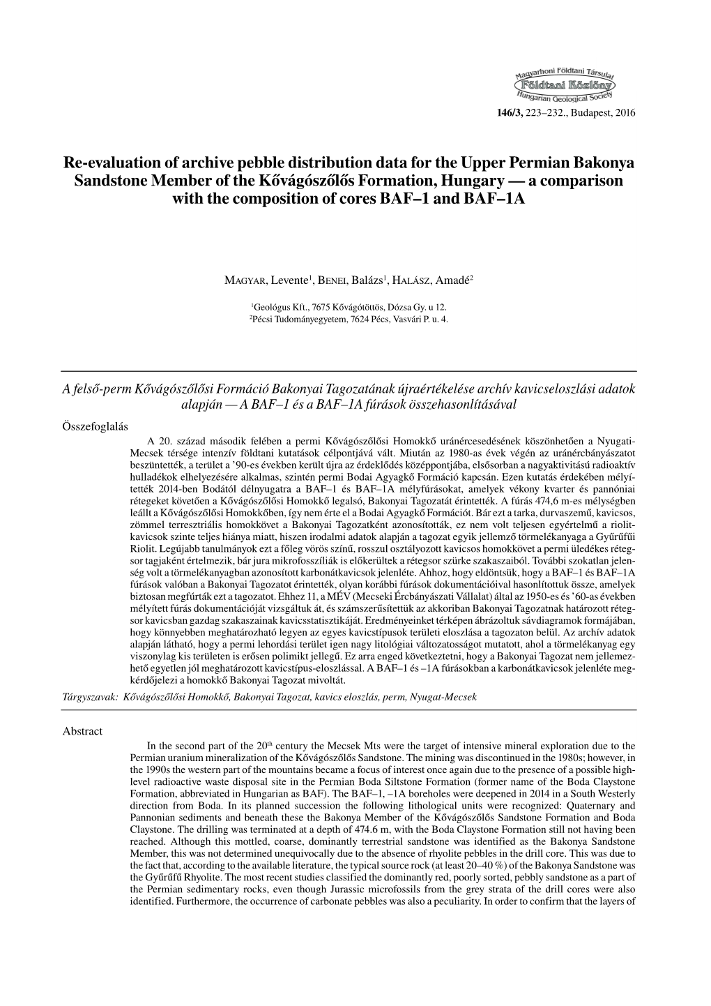 Re-Evaluation of Archive Pebble Distribution Data for the Upper