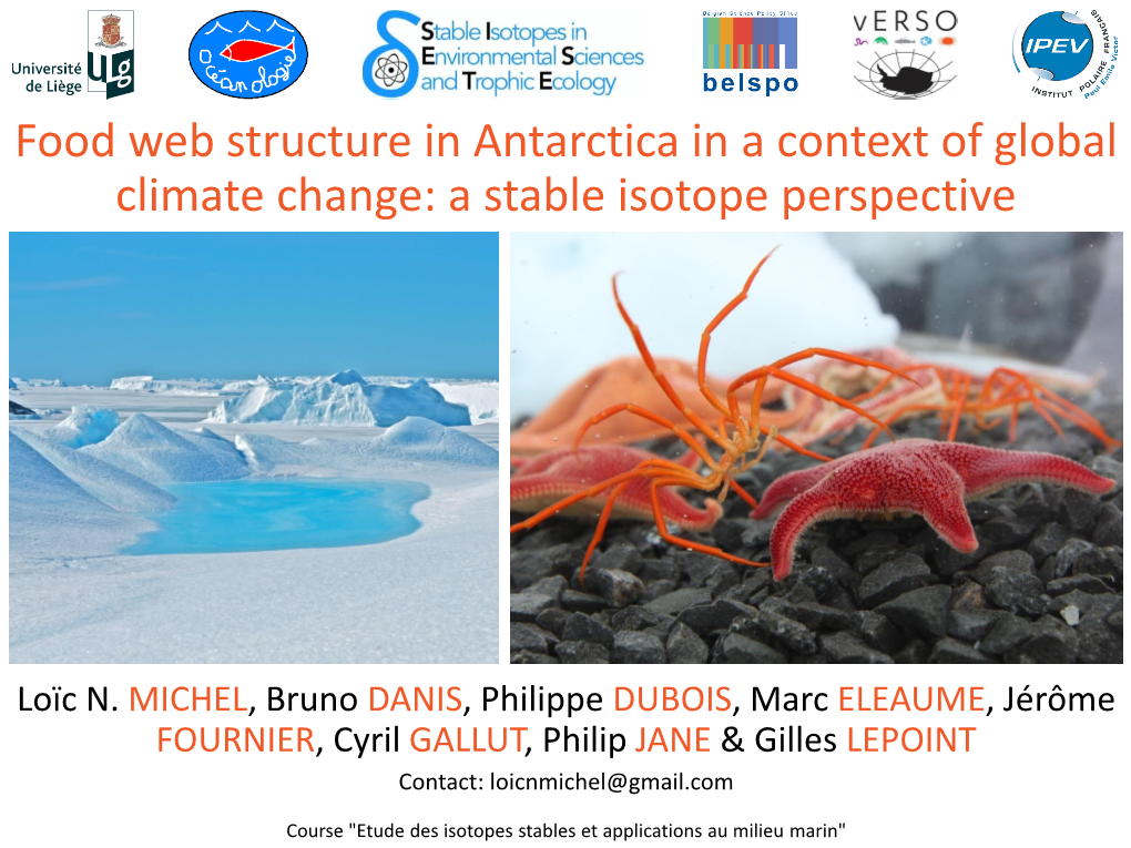 Food Web Structure in Antarctica in a Context of Global Climate Change: a Stable Isotope Perspective