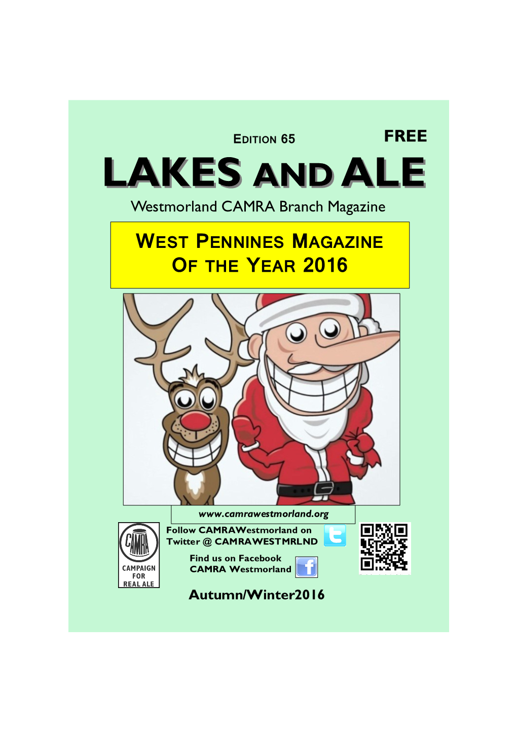 Lakes and Ale 65, Autumn/Winter 2016