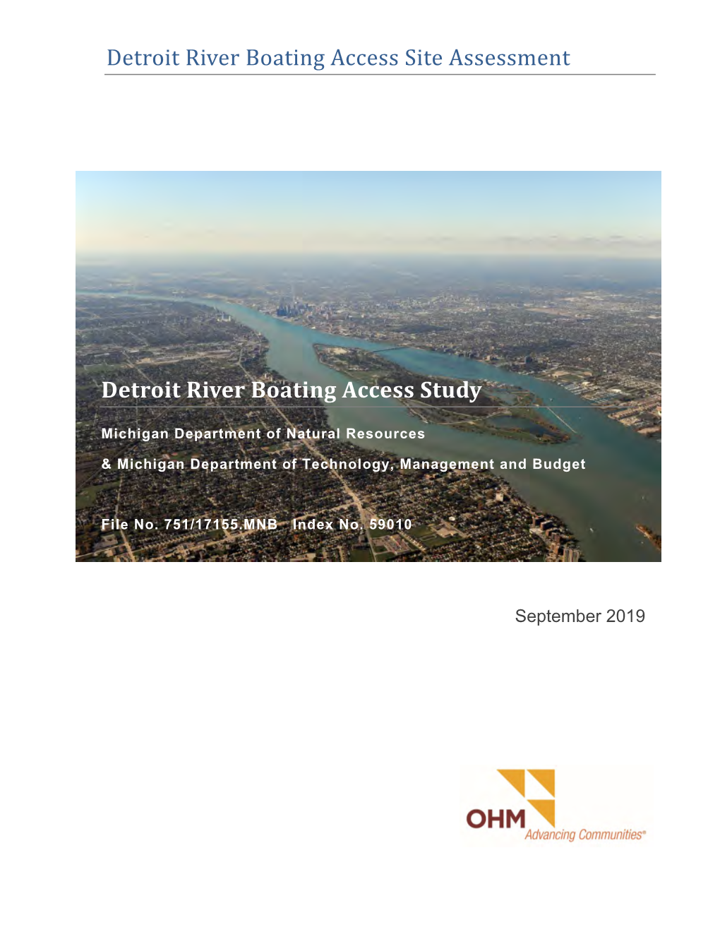 Detroit River Boating Access Study