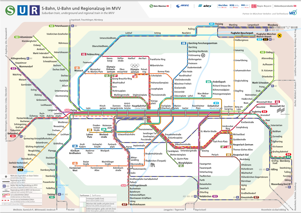 S-Bahn U-Bahn Und Regionalzug Im