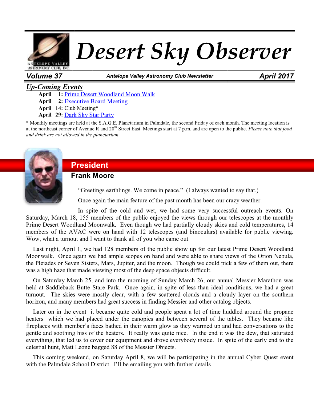 The Desert Sky Observer