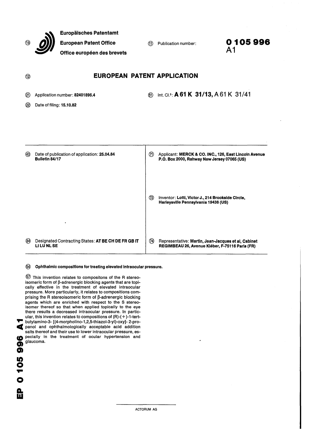 Ophthalmic Compositions for Treating Elevated Intraocular Pressure