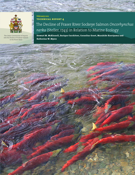 Fraser River Sockeye Salmon Oncorhynchus Nerka (Steller, 1743) in Relation to Marine Ecology