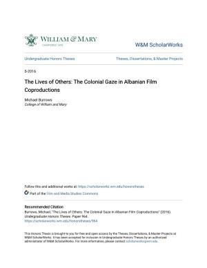 The Lives of Others: the Colonial Gaze in Albanian Film Coproductions