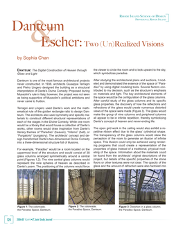 Danteum &Escher: Two (Un)Realized Visions