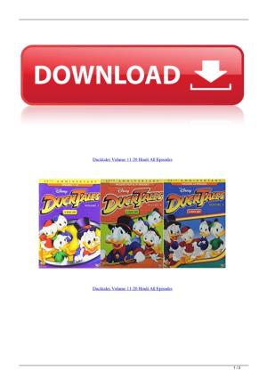 Ducktales Volume 1120 Hindi All Episodes