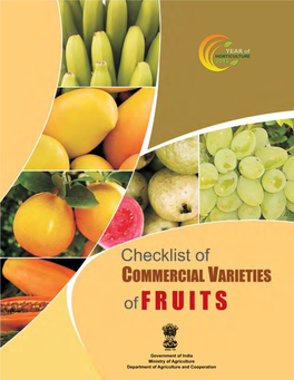 Check List of Commercial Varieties of Fruits
