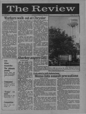 ·W Orkers Walk out at Chrysler 'Memo Lists Assault Precautions